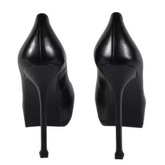 NWT Saint Laurent Tribtoo Black Nappa Leather 36.5 - Picture 2 of 5